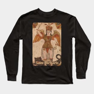 Ancient Art Archangel Saint Michaels Long Sleeve T-Shirt